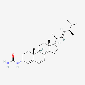 molecular formula C29H44N2O B1244444 (22S,24R)-3alpha-ureido-ergosta-4,6,8(14),22-tetraene 