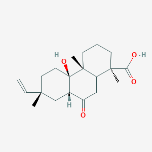 molecular formula C20H30O4 B1244445 acanthokoreoic acid A 