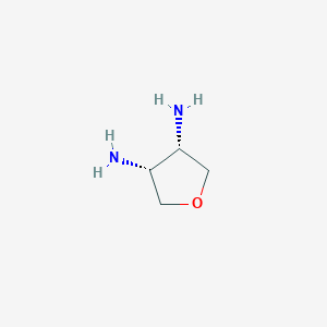 molecular formula C4H10N2O B124447 顺式-3,4-四氢呋喃二胺 CAS No. 143376-47-0