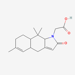 molecular formula C17H23NO3 B1244470 Pyrodysinoic acid 