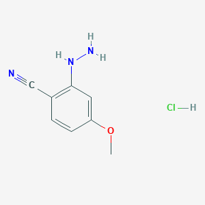 2-Hydrazinyl-4-methoxybenzonitrile hydrochloride