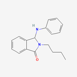 molecular formula C18H20N2O B12444729 2-butyl-3-(phenylamino)-2,3-dihydro-1H-isoindol-1-one 