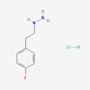 molecular formula C8H12ClFN2 B12444734 [2-(4-Fluoro-phenyl)-ethyl]-hydrazine hydrochloride 