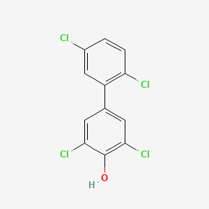 molecular formula C12H6Cl4O B1244474 4-羟基-2',3,5,5'-四氯联苯 CAS No. 245084-57-5