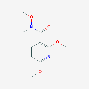 molecular formula C10H14N2O4 B12444765 N,2,6-Trimethoxy-N-methylnicotinamide 