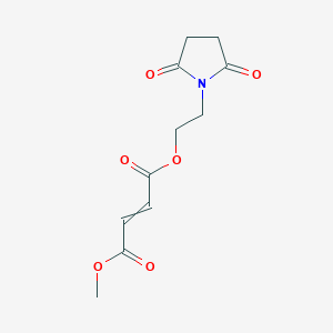 4-O-[2-(2,5-dioxopyrrolidin-1-yl)ethyl] 1-O-methyl but-2-enedioate