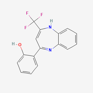 2-[2-Trifluoromethyl-1H-1,5-benzodiazepine-4-YL]phenol