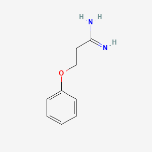 molecular formula C9H12N2O B12444812 3-Phenoxypropanimidamide CAS No. 858181-71-2