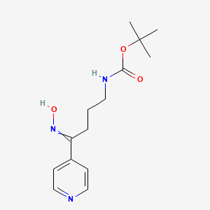 tert-butyl N-(4-hydroxyimino-4-pyridin-4-ylbutyl)carbamate