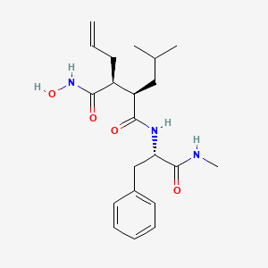 (2S,3R)-N-hydroxy-N'-[(2S)-1-(methylamino)-1-oxo-3-phenylpropan-2-yl]-3-(2-methylpropyl)-2-prop-2-enylbutanediamide