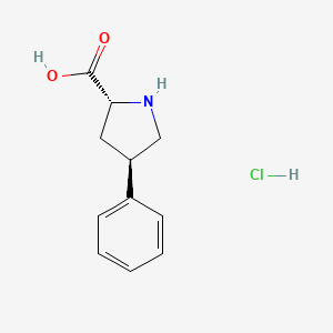 (2R,4R)-4-Phenylpyrrolidine-2-carboxylic acid hydrochloride