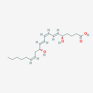 molecular formula C20H32O4 B1244486 Delta(6)-trans,Delta(8)-cis-leukotriene B4 