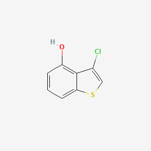 molecular formula C8H5ClOS B12444890 3-Chlorobenzo[b]thiophen-4-ol 