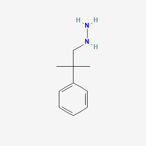 molecular formula C10H16N2 B12444898 (2-Methyl-2-phenylpropyl)hydrazine CAS No. 64191-42-0