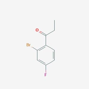 molecular formula C9H8BrFO B12444909 2'-Bromo-4'-fluoropropiophenone CAS No. 202865-81-4