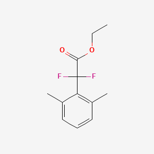 molecular formula C12H14F2O2 B12444930 Ethyl (2,6-dimethylphenyl)(difluoro)acetate 