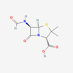 molecular formula C9H12N2O4S B1244495 6-Formamidopenicillanic acid CAS No. 64527-04-4