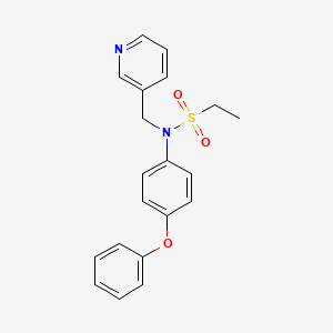 N-(4-phenoxyphenyl)-N-(pyridin-3-ylmethyl)ethanesulfonamide