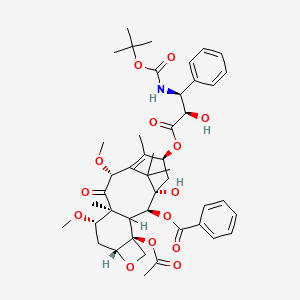 [(1S,2S,4S,7R,9S,10S,12R,15S)-4-acetyloxy-1-hydroxy-15-[(2R,3S)-2-hydroxy-3-[(2-methylpropan-2-yl)oxycarbonylamino]-3-phenylpropanoyl]oxy-9,12-dimethoxy-10,14,17,17-tetramethyl-11-oxo-6-oxatetracyclo[11.3.1.03,10.04,7]heptadec-13-en-2-yl] benzoate