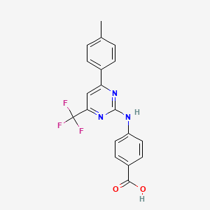 4-[6-(p-Tolyl)-4-(trifluoromethyl)pyrimidin-2yl]aminobenzoic acid