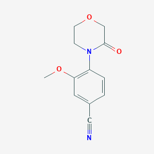 3-Methoxy-4-(3-oxomorpholin-4-YL)benzonitrile