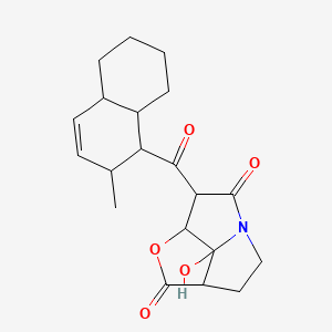 3,4,7a,7b-Tetrahydro-7-[(1,2,4a,5,6,7,8,8a-octahydro-2-methylnaphthalene-1-yl)carbonyl]-7b-hydroxyfuro[2,3,4-gh]pyrrolidine-2,6(2aH,7H)-dione