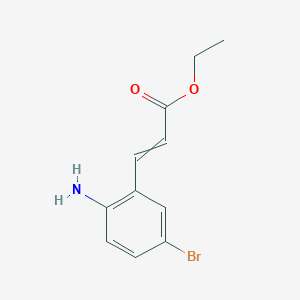 molecular formula C11H12BrNO2 B12445249 Ethyl (2E)-3-(2-amino-5-bromophenyl)prop-2-enoate 