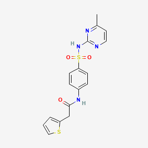 N-{4-[(4-methylpyrimidin-2-yl)sulfamoyl]phenyl}-2-(thiophen-2-yl)acetamide