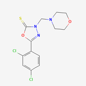 5-(2,4-Dichlorophenyl)-3-(morpholin-4-ylmethyl)-1,3,4-oxadiazole-2-thione