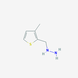 1-[(3-Methylthiophen-2-YL)methyl]hydrazine