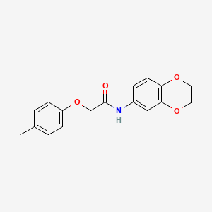 N-(2,3-dihydro-1,4-benzodioxin-6-yl)-2-(4-methylphenoxy)acetamide