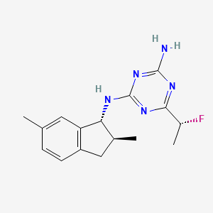 molecular formula C16H20FN5 B1244531 Alion 