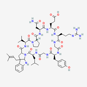 molecular formula C60H85N15O14 B1244533 Oscillatorin 