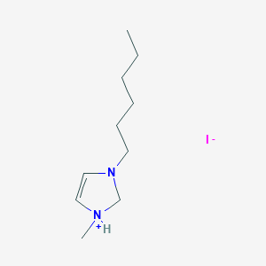 3-Hexyl-1-methyl-1,2-dihydroimidazol-1-ium iodide