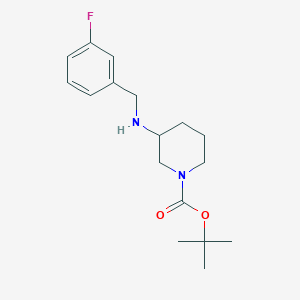 molecular formula C17H25FN2O2 B12445352 1-Boc-3-(3-fluoro-benzylamino)-piperidine CAS No. 887584-89-6