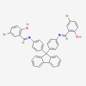 2,2'-{9H-fluorene-9,9-diylbis[benzene-4,1-diylnitrilo(E)methylylidene]}bis(4-bromophenol)