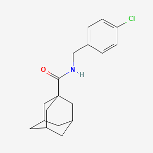 molecular formula C18H22ClNO B12445397 N-[(4-chlorophenyl)methyl]adamantane-1-carboxamide 