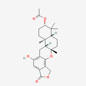 molecular formula C25H32O6 B1244540 Kampanol A 