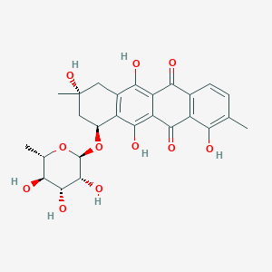 molecular formula C26H28O11 B1244543 4-O,3'-O-didemethyl mutactimycin 