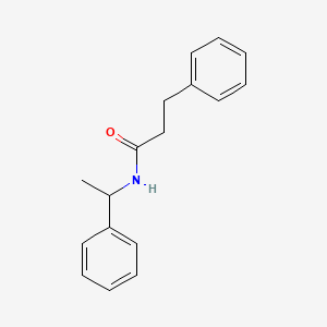 molecular formula C17H19NO B12445522 3-phenyl-N-(1-phenylethyl)propanamide CAS No. 40478-40-8