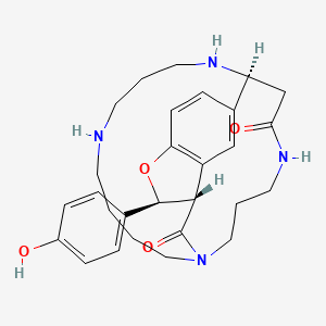 molecular formula C28H36N4O4 B1244564 Aphelandrine CAS No. 69721-57-9