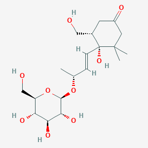 molecular formula C19H32O9 B1244565 Lauroside B 