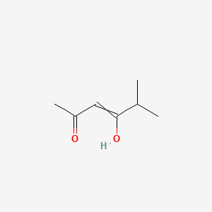 molecular formula C7H12O2 B12445657 5-Hydroxy-2-methylhex-4-en-3-one 