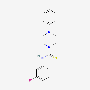 molecular formula C17H18FN3S B12445694 N-(3-fluorophenyl)-4-phenylpiperazine-1-carbothioamide 