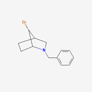 molecular formula C13H16BrN B12445703 (7R)-2-benzyl-7-bromo-2-azabicyclo[2.2.1]heptane 