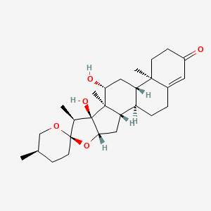 molecular formula C27H40O5 B1244571 Asparacosin A 