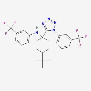 N-(4-tert-butyl-1-{1-[3-(trifluoromethyl)phenyl]-1H-tetrazol-5-yl}cyclohexyl)-3-(trifluoromethyl)aniline