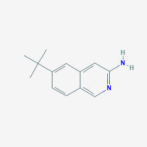 molecular formula C13H16N2 B12445731 6-Tert-butylisoquinolin-3-amine 