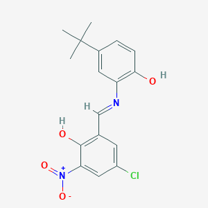 2-{(E)-[(5-tert-butyl-2-hydroxyphenyl)imino]methyl}-4-chloro-6-nitrophenol