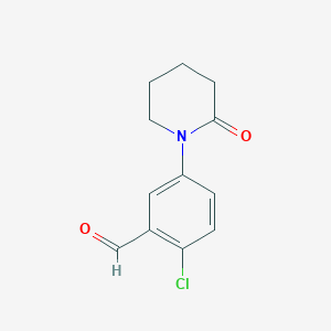 2-Chloro-5-(2-oxopiperidin-1-YL)benzaldehyde